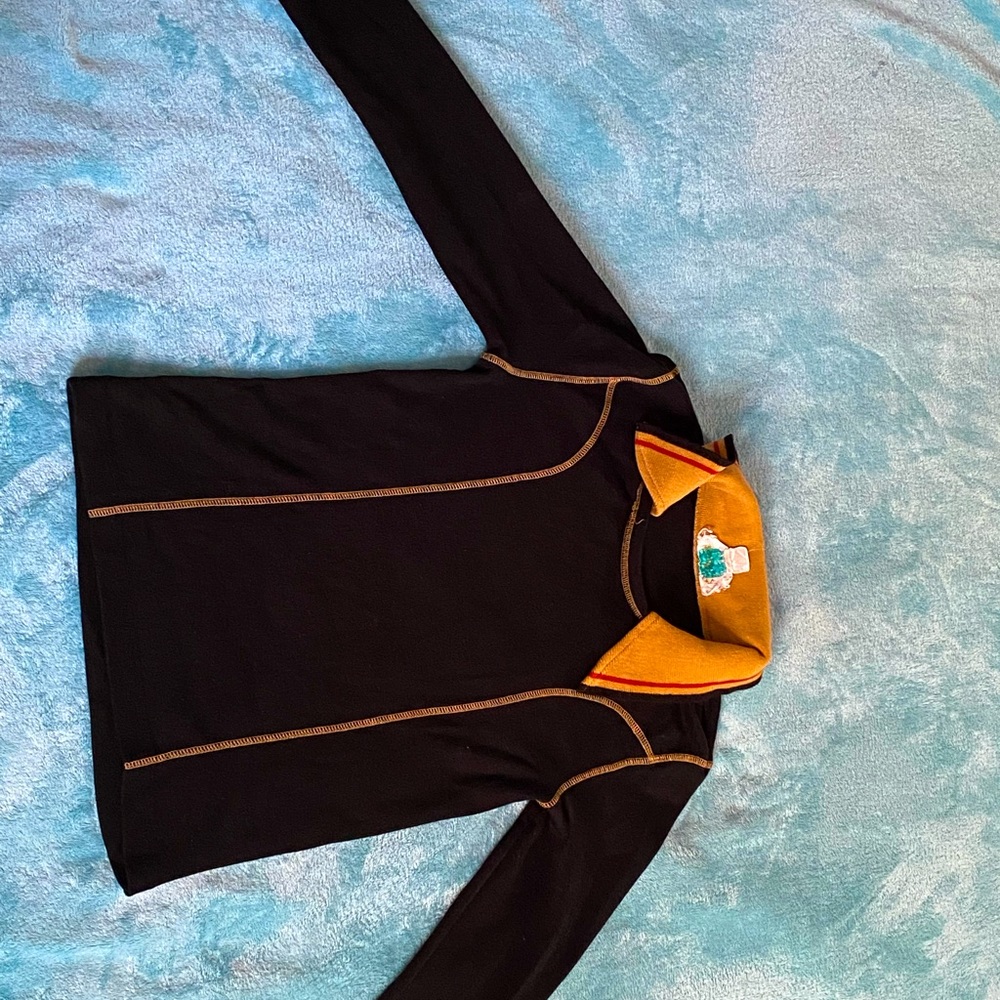 Womens Collar Top Black Size Large